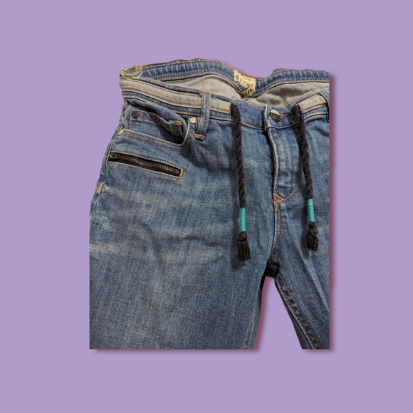 Roxy Low Rise Drawstring Detail Jean in S/27 - Picture 2 of 3